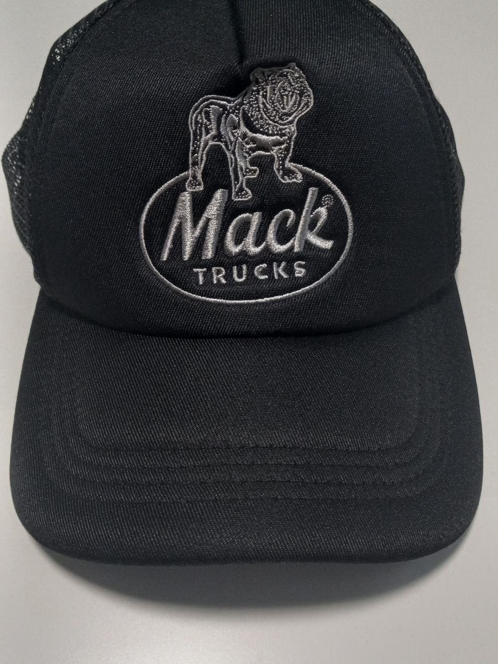 Black Embroidered Logo Cap